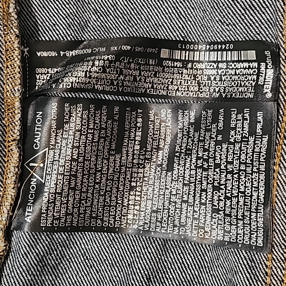 Zara Belted Button Front Denim Dress XS - Picture 11 of 15